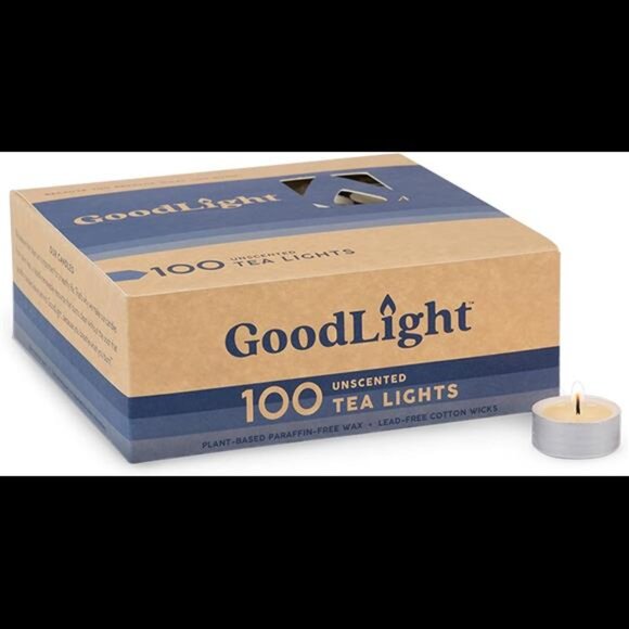 Natural Candles Paraffin-Free Tea Lights / 100-count Box - Picture 1 of 7